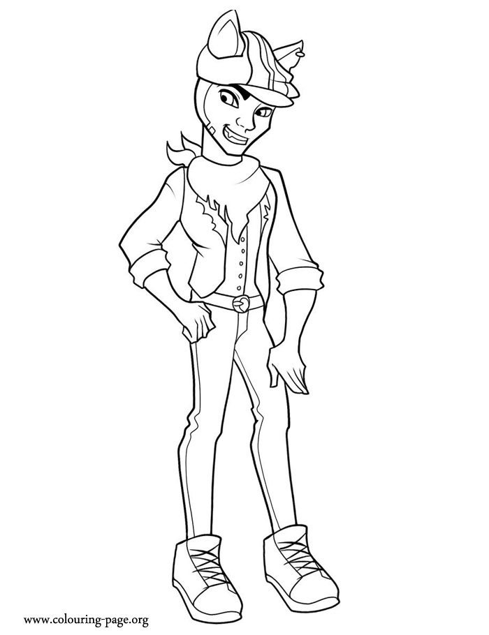 Clawd Wolf coloring page