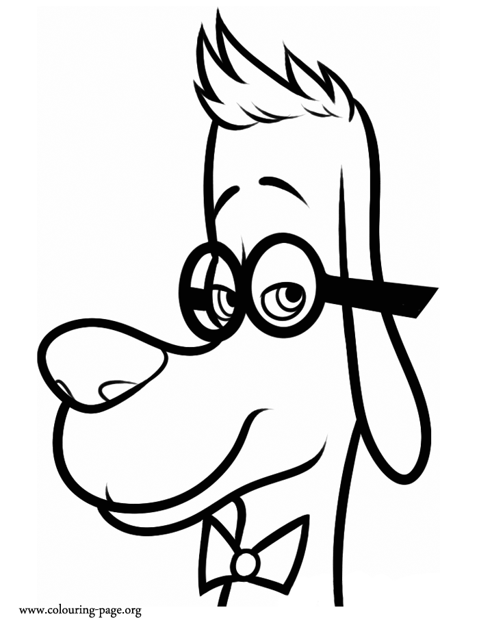 Mr. Peabody coloring page