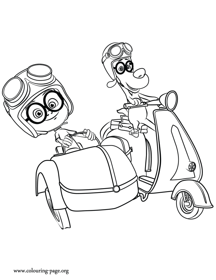 Mr. Peabody and Sherman coloring page