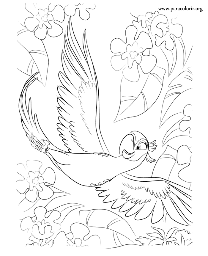 Rio: The Movie - Jewel coloring page