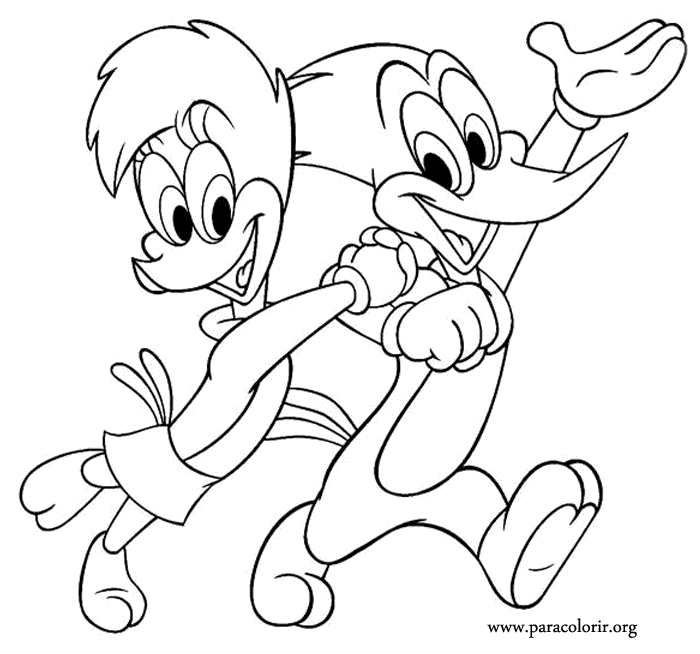 Winnie and Woody Woodpecker