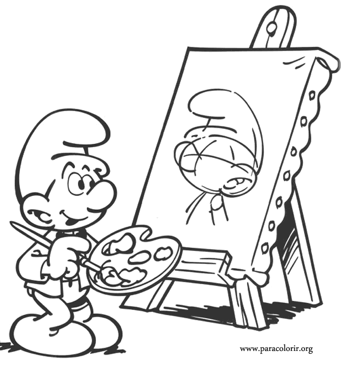 Painter Smurf