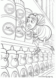 Barry discovers that honey is being stolen coloring page