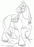 Angus - Merida's horse coloring page