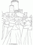 DunBroch Castle - Disney/Pixar's movie Brave  coloring page