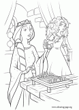 Elinor and Merida  coloring page