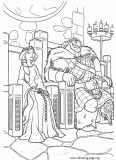 King Fergus and Queen Elinor coloring page