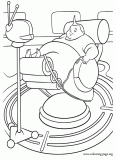 Future lifestyle coloring page