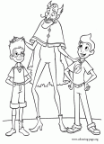 Lewis, Goob and Wilbur coloring page