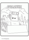 Avalanche coloring page
