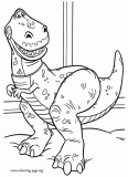 Rex coloring page
