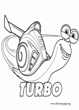 Turbo coloring page