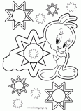 Tweety Bird - a future star coloring page