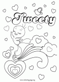 Tweety coloring page