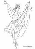 Barbie Ballerina coloring page