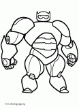 Baymax coloring page