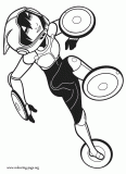 GoGo, a member of the Big Hero 6 team coloring page