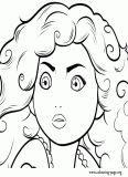 Merida coloring page