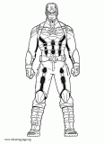 Captain America: The Winter Soldier coloring page