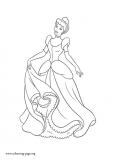 Princess Cinderella coloring page