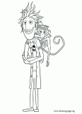 Flint Lockwood and Steve coloring page