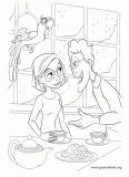 Linda, Túlio and Blu coloring page