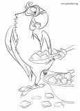 Blu - blue macaw coloring page