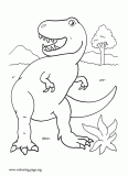 Tyrannosaurus coloring page