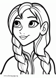 Anna coloring page