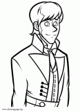 Hans coloring page