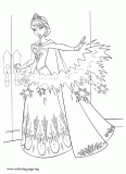 Elsa - Disney Frozen movie coloring page