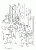 Prince Hans and Duke of Weselton coloring page