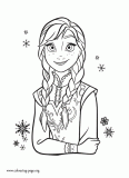 Princess Anna coloring page