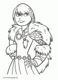 Older Astrid coloring page