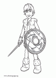 Hiccup coloring page