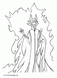 Powerful Maleficent coloring page