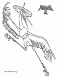 Master Crane - Kung Fu Panda 2 coloring page