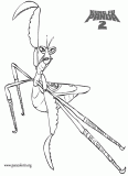 Master mantis - Kung Fu Panda 2 coloring page