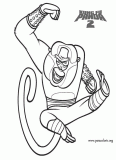 Master Monkey - Kung Fu Panda 2 coloring page