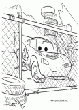 Lightning McQueen coloring page