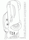 Lightning McQueen coloring page