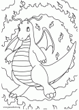 Dragonite coloring page