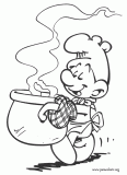 Baker Smurf coloring page