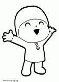 The cute little boy Pocoyo coloring page