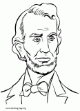 Abraham Lincoln coloring page