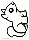 Little cute squirrel coloring page