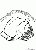Thanksgiving Day coloring page