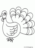 Symbol of Thanksgiving coloring page