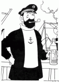 Captain Archibald Haddock coloring page