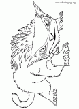 The Bear Owl coloring page